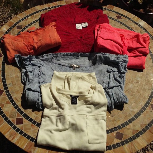Y2K Grab Bag Mix Bundle (5) Knit Tops Romans Calvin Klein Seven7 Democracy Avia - Picture 1 of 11